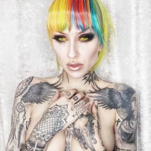 🔥 Photos sexy, portfolio de mannequin  #25363 Modèle de tatouage Shelly D'inferno