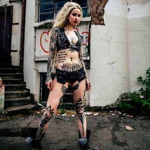 🔥 Photos sexy, portfolio de mannequin  #25362 Modèle de tatouage Shelly D'inferno