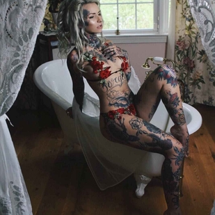 🔥 Photos sexy, portfolio de mannequin  #13634 Modèle de tatouage Caroline Grace