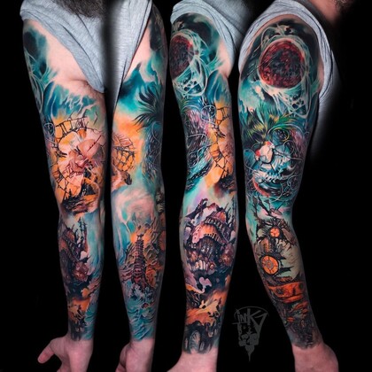 Idées de Tatouage #43141 Artiste tatoueur Aleksander Lien