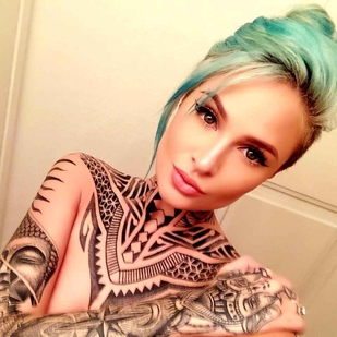 🔥 Photos sexy, portfolio de mannequin  #15108 Modèle de tatouage Tessa Lizz