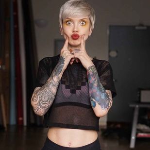 🔥 Photos sexy, portfolio de mannequin  #15128 Modèle de tatouage Sara X Mills