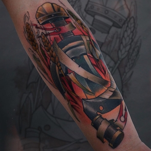 Homme Couleur Néo-traditionnel tatouage #45078 | Artiste tatoueur Pash Tet