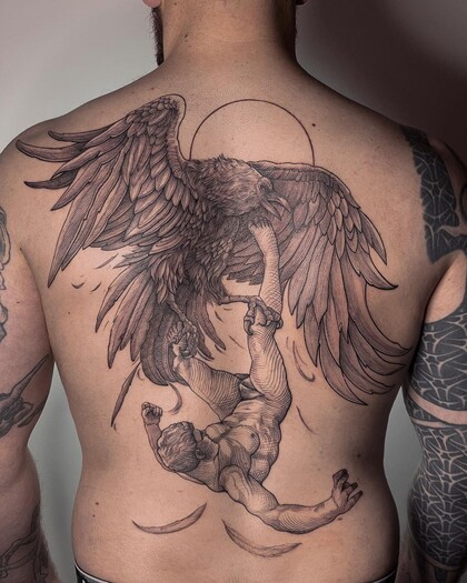Idées de Tatouage #60065 Artiste tatoueur Lescrowtattoo