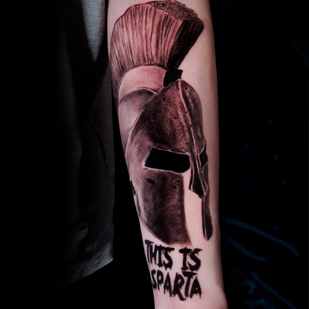 Homme Noir et Gris Réalisme tatouage sur Avant-bras #79551 | Artiste tatoueur Sergey Proshkin