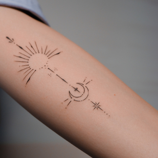 Femme Noir Ornemental tatouage sur Avant-bras #79925 | Artiste tatoueur DARI INK