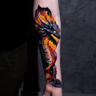 Femme Couleur Réalisme tatouage sur Avant-bras #80872 | Artiste tatoueur Sergey Proshkin