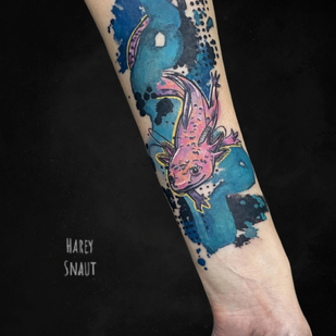 Femme Couleur Aquarelle tatouage sur Avant-bras #80987 | Artiste tatoueur Harey Snaut