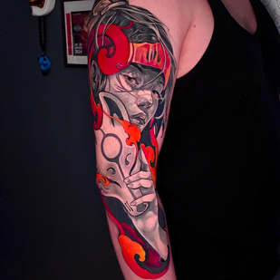 Homme  Japonais tatouage sur Épaule #81717 | Artiste tatoueur Maxim Markov