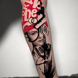 Trash Polka tatouage #82931 | Artiste tatoueur Alexander Mironenko