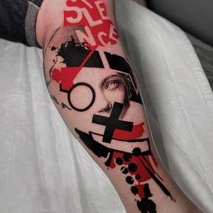 Trash Polka tatouage #82941 | Artiste tatoueur Alexander Mironenko