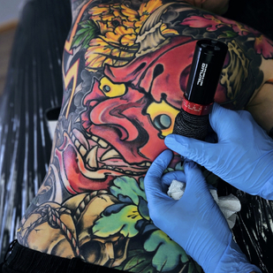 Femme Couleur  tatouage sur Dos #83022 | Artiste tatoueur Pavel Zubkov