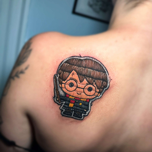 Femme  Patch tatouage sur Dos #84068 | Artiste tatoueur Diego Conci