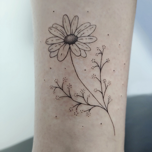 Femme Noir Style d'Auteur tatouage sur Jambe #86250 | Artiste tatoueur Dracoliss.ink