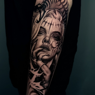Homme Noir Réalisme tatouage sur Avant-bras #90443 | Artiste tatoueur Rasl Sparov
