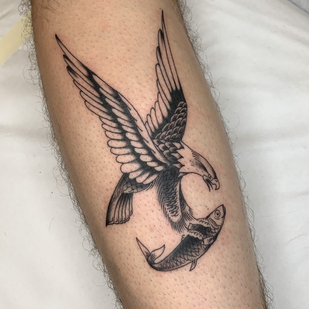 Homme   tatouage sur Jambe #85903 | Artiste tatoueur Valera Pashkov