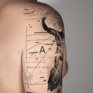 Noir et Gris  tatouage #86661 | Artiste tatoueur Vytautas Vy