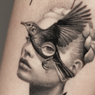 Noir et Gris  tatouage #86672 | Artiste tatoueur Vytautas Vy