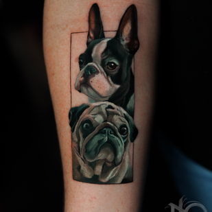 Femme Couleur Réalisme tatouage sur Avant-bras #86213 | Artiste tatoueur Anastasiya Yusupova CAT_KABUKI