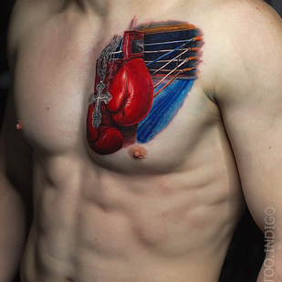 Homme Couleur Réalisme tatouage sur Poitrine #84258 | Artiste tatoueur Andrey Indigo