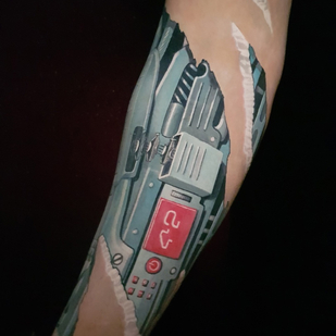 Homme Couleur Bio-organique tatouage #89760 | Artiste tatoueur Dmitriy Chikaev