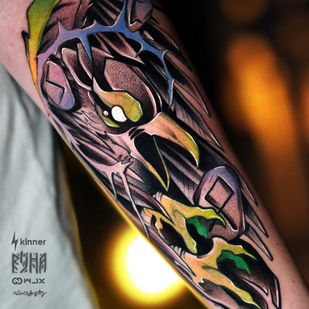 Homme Noir Graphique tatouage sur Avant-bras #88002 | Artiste tatoueur Dmitriy Klaud