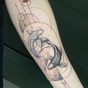 Femme Noir et Gris Miniature tatouage sur Avant-bras #88133 | Artiste tatoueur Evgeniy Bobin