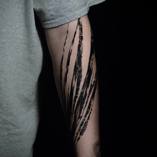 Homme Noir Abstrait tatouage sur Avant-bras #87001 | Artiste tatoueur Maxim zaycev_ink