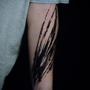 Homme Noir Abstrait tatouage sur Avant-bras #87002 | Artiste tatoueur Maxim zaycev_ink