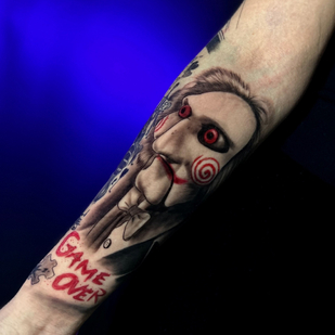 Femme Noir et Gris Horreur tatouage sur Avant-bras #89134 | Artiste tatoueur Master Margarita