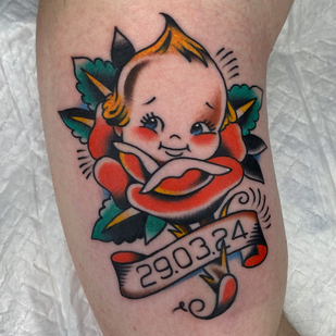 Homme Couleur Old School tatouage #88706 | Artiste tatoueur Nikita Radeckiy