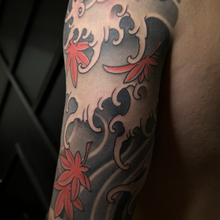 Homme Couleur Japonais tatouage sur Manche #87238 | Artiste tatoueur Odincov Egor