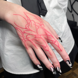 Femme Couleur  tatouage sur Doigts #87109 | Artiste tatoueur Olga Glotova