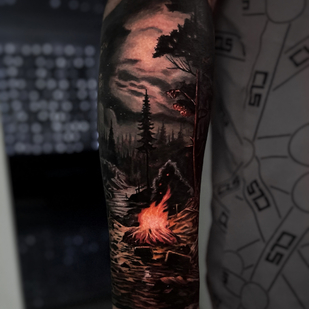 Homme Couleur Réalisme tatouage sur Avant-bras #85485 | Artiste tatoueur Sergey Pahabov
