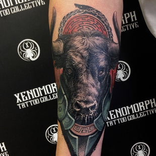 Homme Couleur Style d'Auteur tatouage sur Avant-bras #87361 | Artiste tatoueur Vitaliy Kanaschenkov