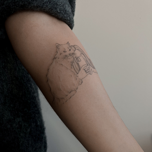 Femme Noir Esquisse tatouage #91458 | Artiste tatoueur Sergeeva Tattoo