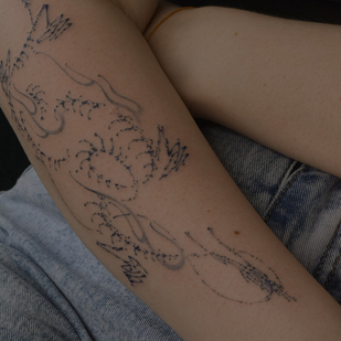 Femme Couleur  tatouage #94925 | Artiste tatoueur Sergeeva Tattoo