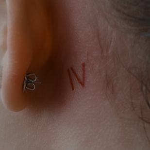 Femme Couleur Minimalisme tatouage sur Visage #96930 | Artiste tatoueur Sergeeva Tattoo