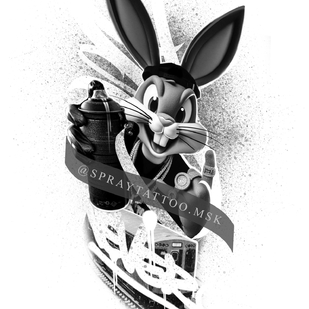 Noir  tatouage #96125 | Artiste tatoueur Spray Gun