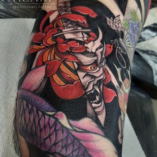 Femme Couleur  tatouage sur Épaule #91266 | Artiste tatoueur Anastasiya Azari