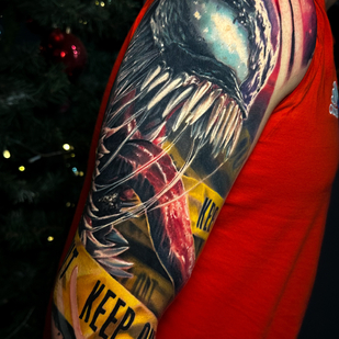 Homme Couleur Style d'Auteur tatouage sur Épaule #91317 | Artiste tatoueur Artem Sachko