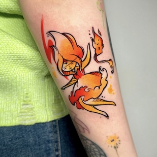 Femme Couleur Esquisse tatouage sur Avant-bras #92495 | Artiste tatoueur Smirnova Ulyana