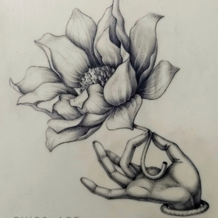 Noir et Gris Graphique tatouage sur Dos #92599 | Artiste tatoueur Anna Chepusenko