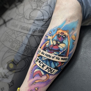 Homme Couleur Old School tatouage #92878 | Artiste tatoueur Alisa Lisova