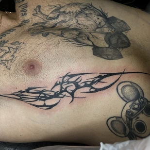 Homme Noir  tatouage #97282 | Artiste tatoueur Svetlana Aleksina