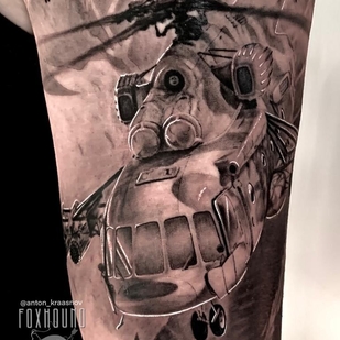 Homme Noir Réalisme tatouage sur Épaule #93929 | Artiste tatoueur Anton Krasnov