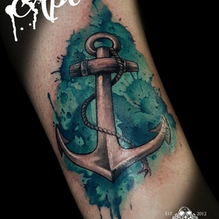 Femme Couleur Aquarelle tatouage #95589 | Artiste tatoueur Chris Ape