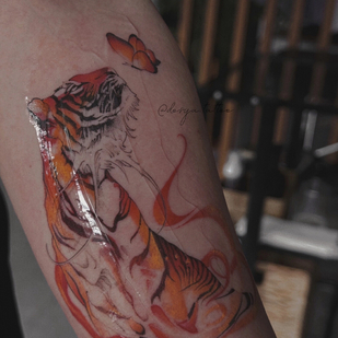 Femme Couleur Aquarelle tatouage #96853 | Artiste tatoueur Dariya Salmanova