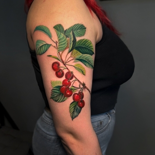 Femme Couleur  tatouage sur Épaule #100851 | Artiste tatoueur Gromova Mariya
