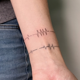 Noir Fineline tatouage #100928 | Artiste tatoueur Angelina Kovalerova